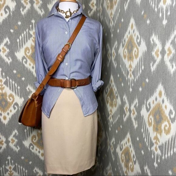 Ralph Lauren Collection Hudson Wool Pencil Skirt - Picture 7 of 16